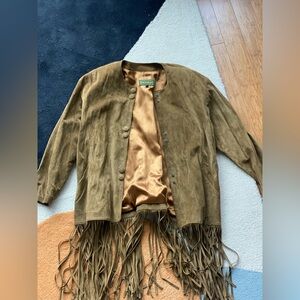 Vintage Danier Taupe Suede Coat ❤️